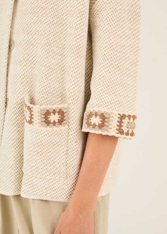 Anne Claire Gilet Beige  (D1631/353) - Corylie (Roeselare)