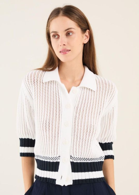 Anne Claire Gilet Blauw  (D1536/730) - Corylie (Roeselare)