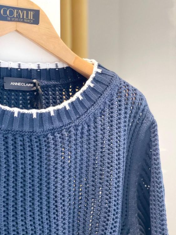 Anne Claire Pull Blauw  (D0990/633) - Corylie (Roeselare)