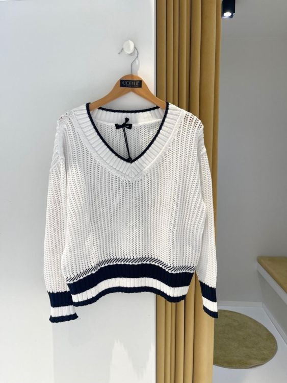 Anne Claire Pull Blauw  (D1535/730) - Corylie (Roeselare)