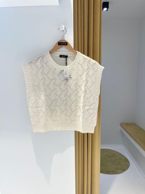 Anne Claire Pull Ecru  (D1601/280) - Corylie (Roeselare)