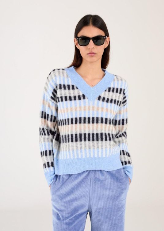 Anne Claire Vest Licht Blauw  (D1810/480) - Corylie (Roeselare)