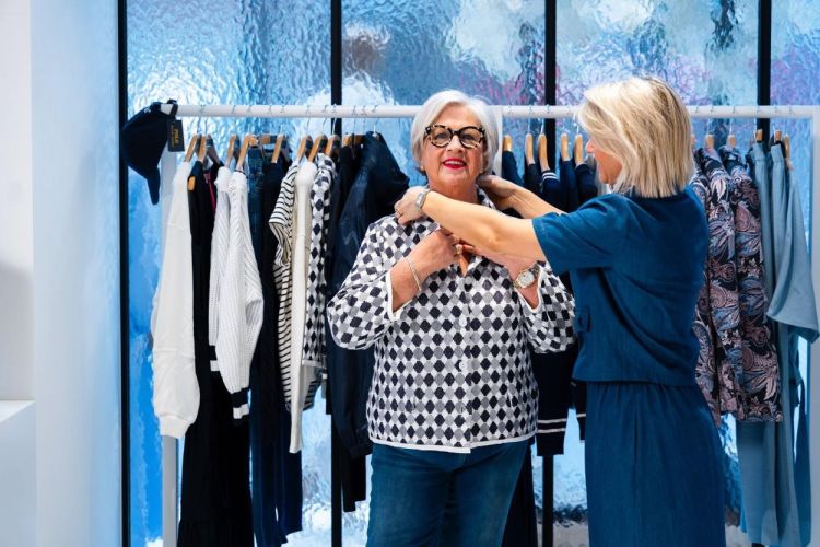 Anne Claire Vest Blauw  (D1666/552) - Corylie (Roeselare)