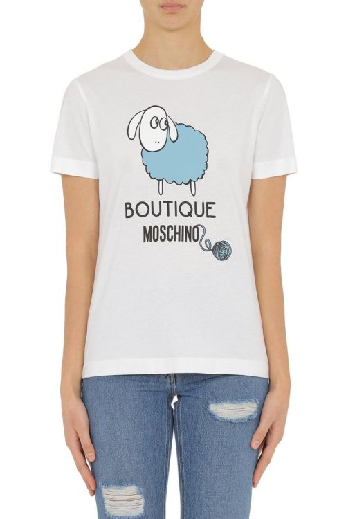 Boutique Moschino T-shirt Wit  (0704/J4004) - Corylie (Roeselare)