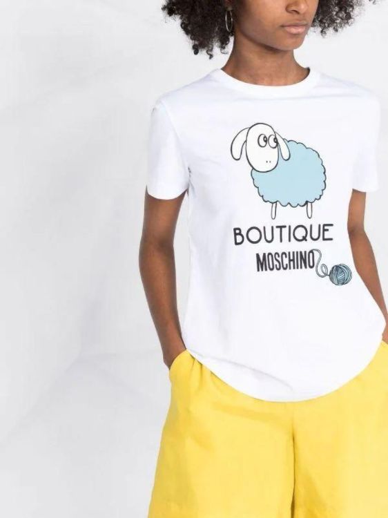 Boutique Moschino T-shirt Wit  (0704/J4004) - Corylie (Roeselare)