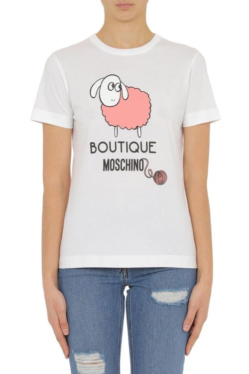 Boutique Moschino T-shirt Wit  (0704/J5001) - Corylie (Roeselare)