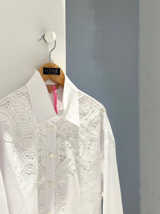 La Camicia Bloes Wit  (22173/001) - Corylie (Roeselare)