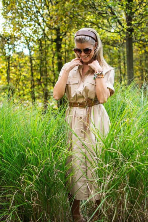 La Camicia Kleed Beige  (18109/beige) - Corylie (Roeselare)