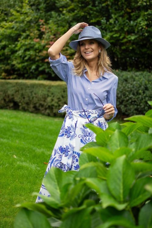 La Camicia Kleed Blauw  (22182/306) - Corylie (Roeselare)