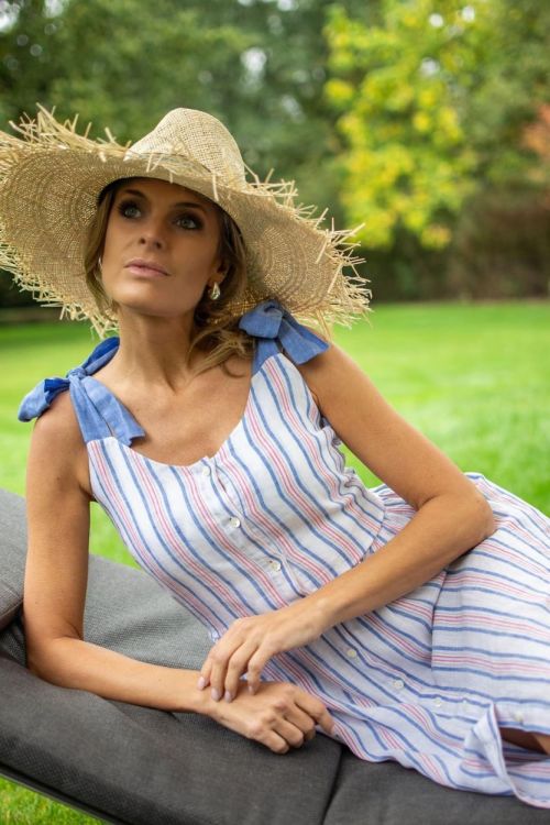 La Camicia Kleed Blauw  (22198/322) - Corylie (Roeselare)