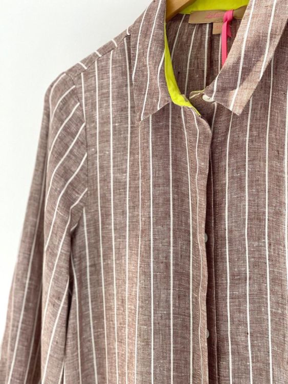 La Camicia Kleed Bruin  (22177/324) - Corylie (Roeselare)