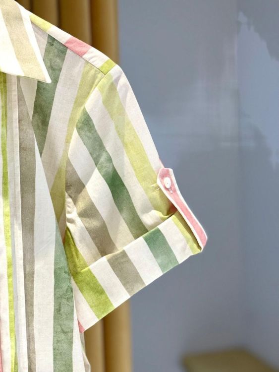 La Camicia Kleed Groen  (22183/003) - Corylie (Roeselare)