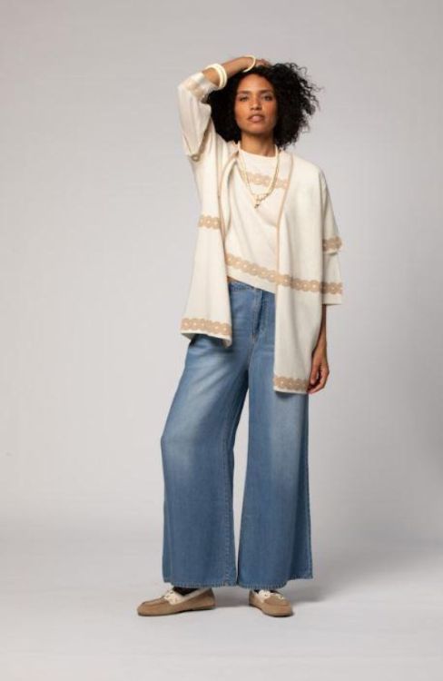 Max & Moi Gilet Ecru  (E26Gia/White) - Corylie (Roeselare)