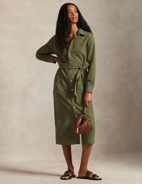 Ralph Lauren Kleed kaki  (211A96346001) - Corylie (Roeselare)