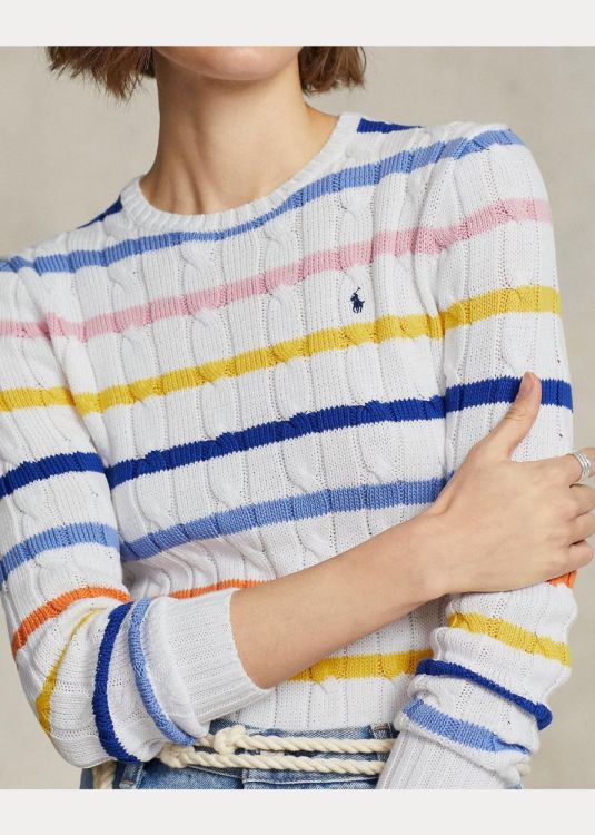Ralph Lauren Pull Wit  (211904647001/White Multi) - Corylie (Roeselare)