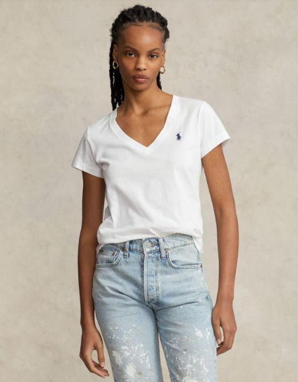 Ralph Lauren T-shirt Wit  (211902403001) - Corylie (Roeselare)