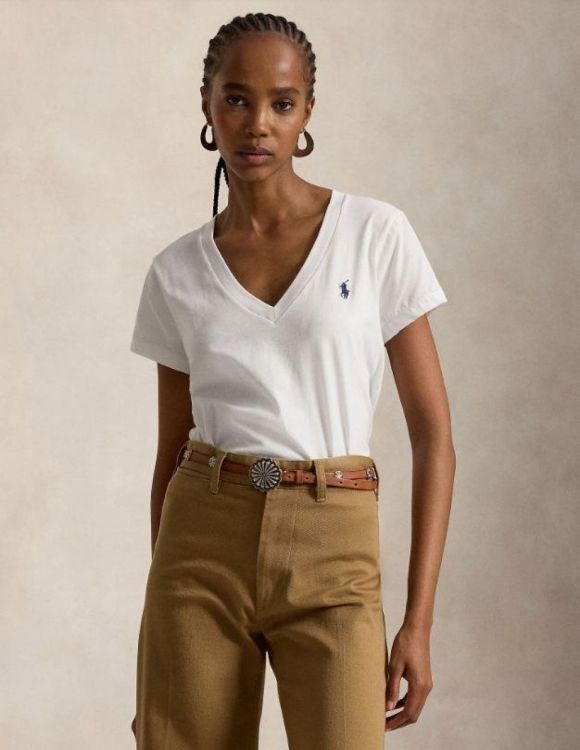 Ralph Lauren T-shirt Wit  (211902403001) - Corylie (Roeselare)