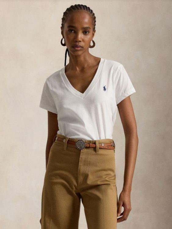 Ralph Lauren T-shirt Wit  (211B14611007) - Corylie (Roeselare)