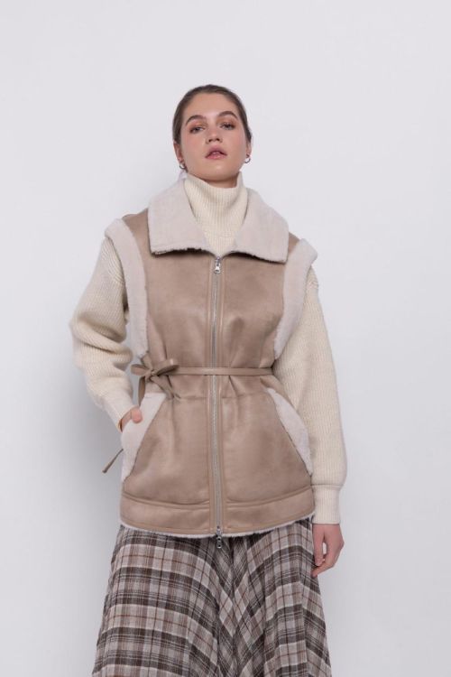 Urbancode Vest Beige  (BJ20015/Rice) - Corylie (Roeselare)